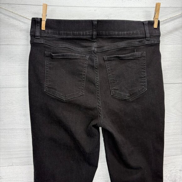 Spanx Ankle Skinny Jeans Womens Size Large Black Stretch Pull On Flattering Fit - Picture 7 of 11